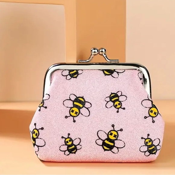 🎈SALE 🎈Vintage Inspired Bee Print Design Change Purse - Picture 2 of 6